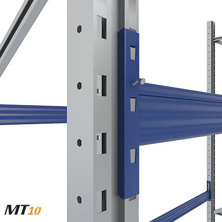 Scaffale portapallet con tettoia cm. L.930xP.80xH.315/300 (KIT)