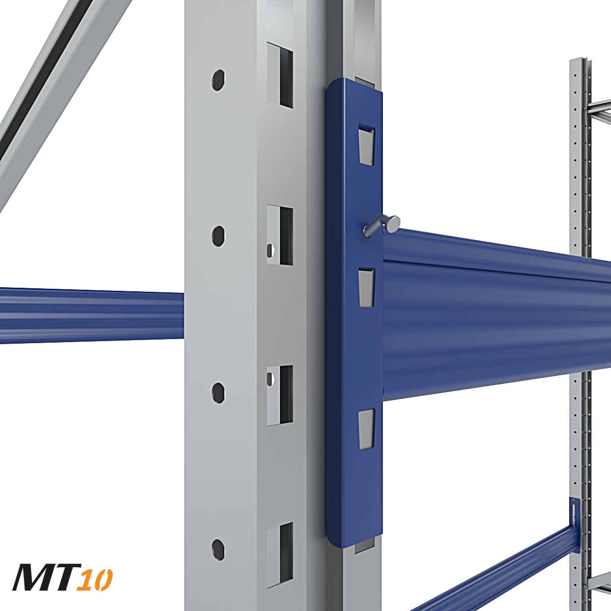 Scaffale portapallet con tettoia cm. L.930xP.80xH.315/300 (KIT)