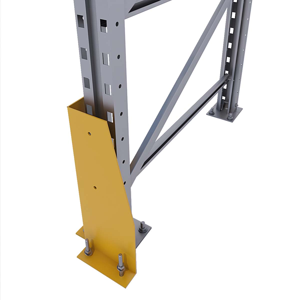 Scaffale portapallet con tettoia cm. L.930xP.80xH.315/300 (KIT)