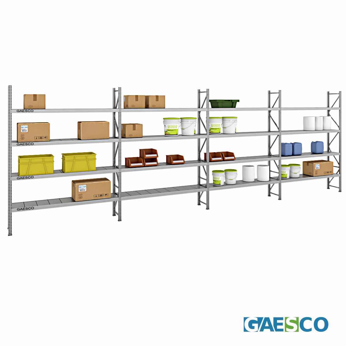 Scaffale Magazzino Robusto - cm. L.720xP.40xH.255 - Pick50
