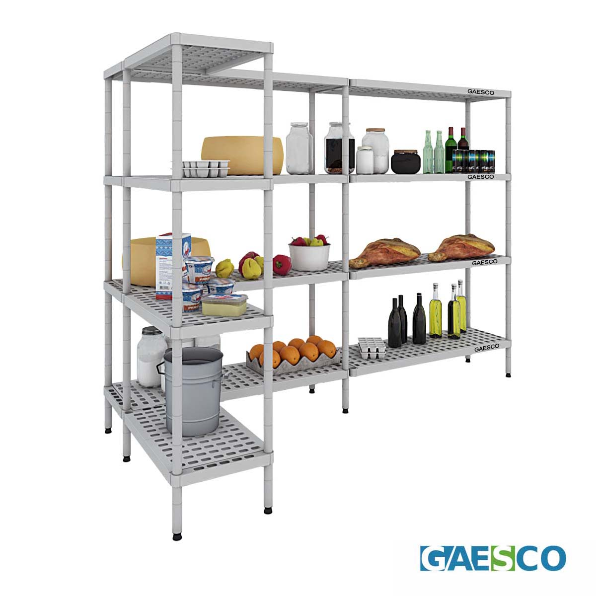 Scaffale per celle frigo a L - cm.239x119 H.180