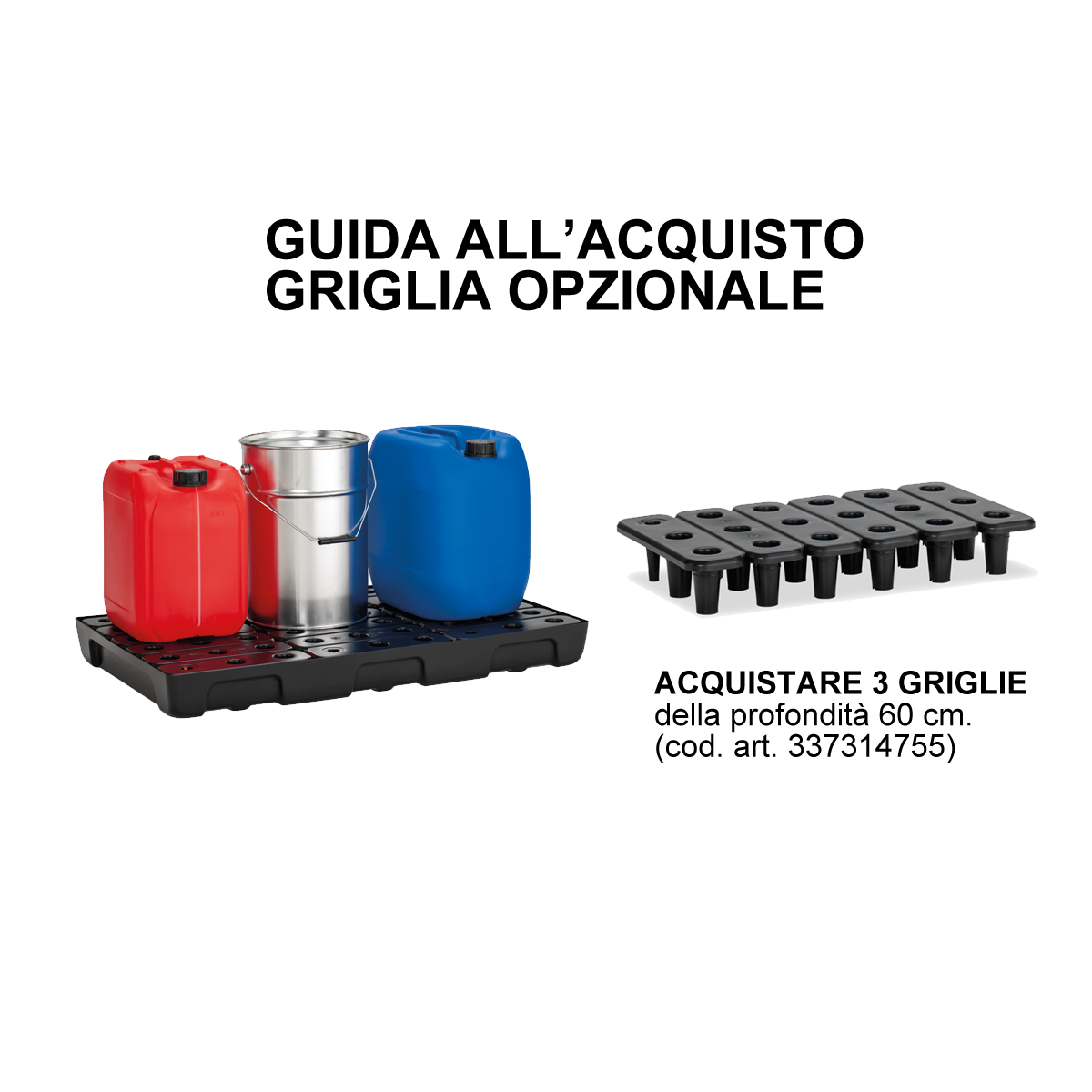 Vasca di Raccolta in PE per scaffali cm.L.100xP.60 (33Lt)