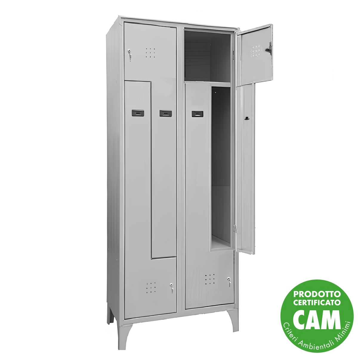 Armadio spogliatoio classico 4 Posti anta L / cm.80x50x195H / SALVASPAZIO
