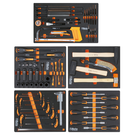 Cassettiera Beta Worker BW 2400S XLR9/E-XL Rosso | 487 Utensili