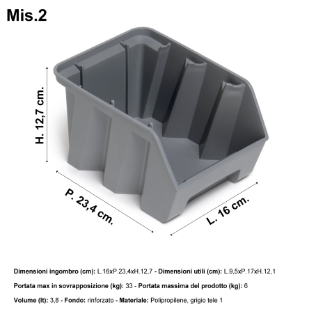 Armadio Portaminuteria Fami Perfom AK H 100 cm | 24 Box | Gaesco