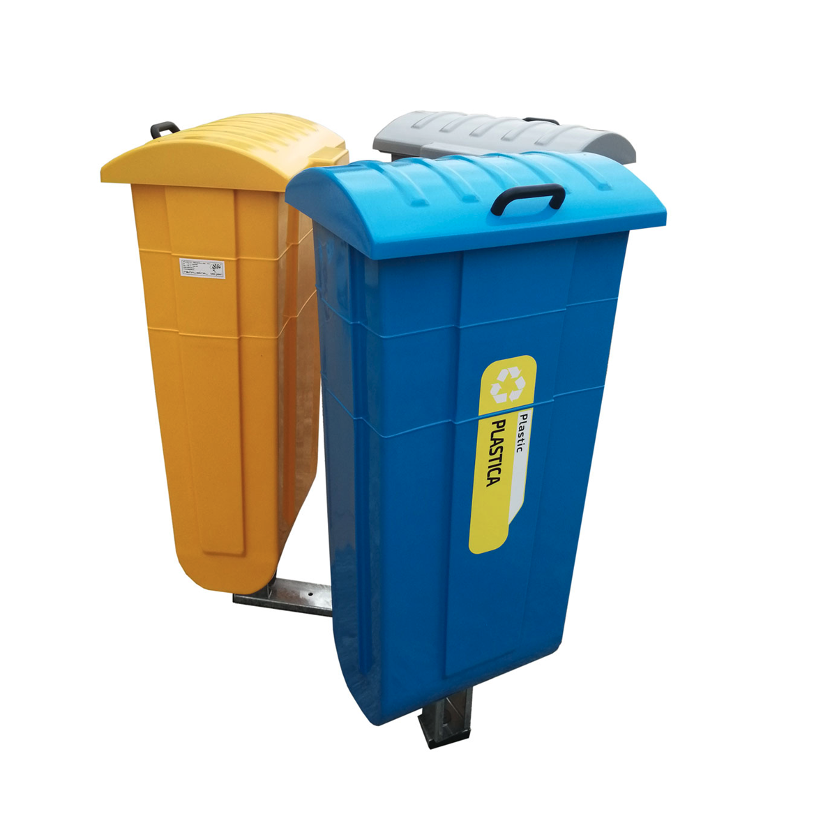 Mini Isola Ecologica 3 Contenitori 90L a Stella