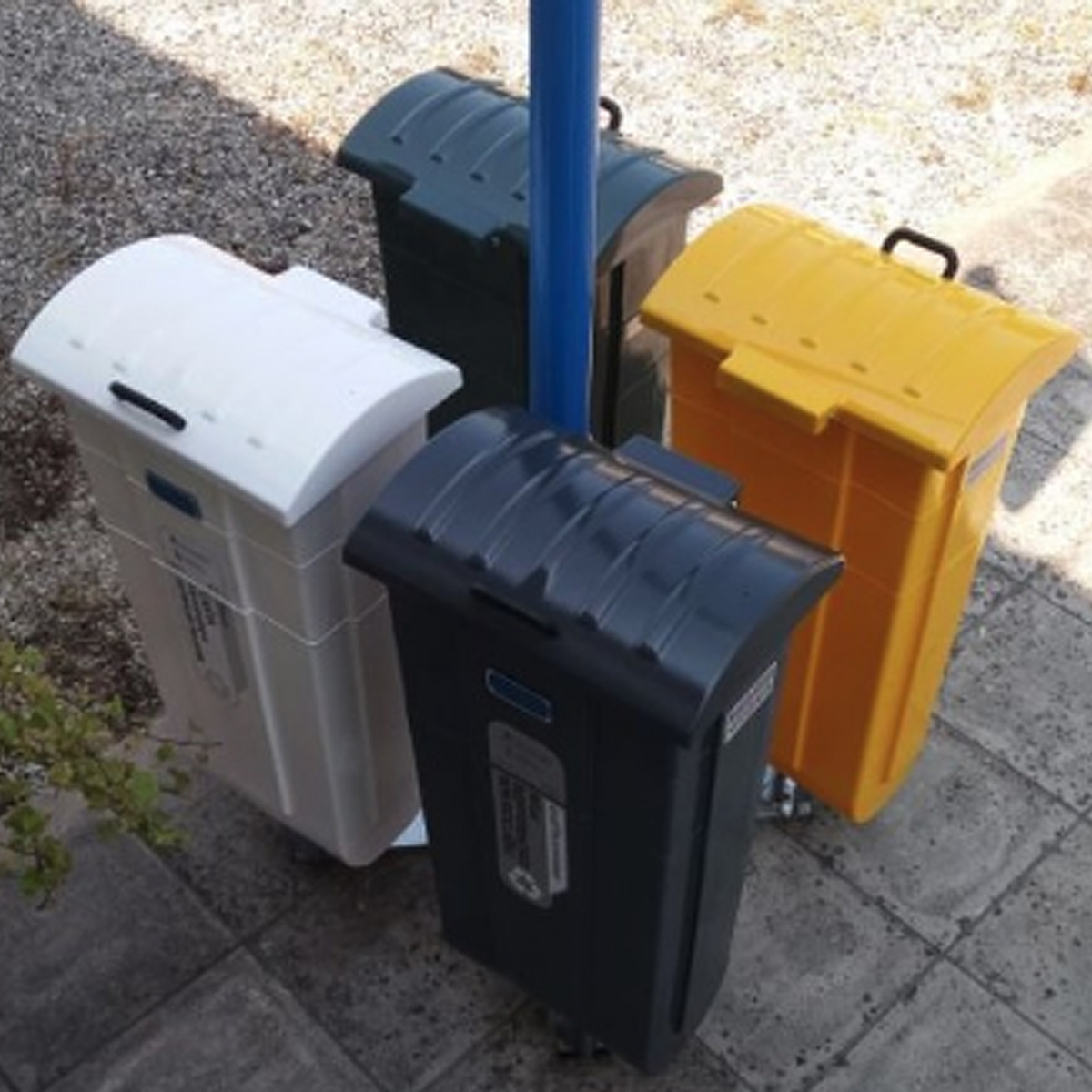 Isola Ecologica Urbana 4 Contenitori 90L per Parchi e spiagge