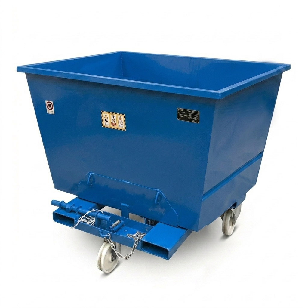 G-Flip Steel 550: Benna Ribaltabile 700 Kg Blu RAL 5010