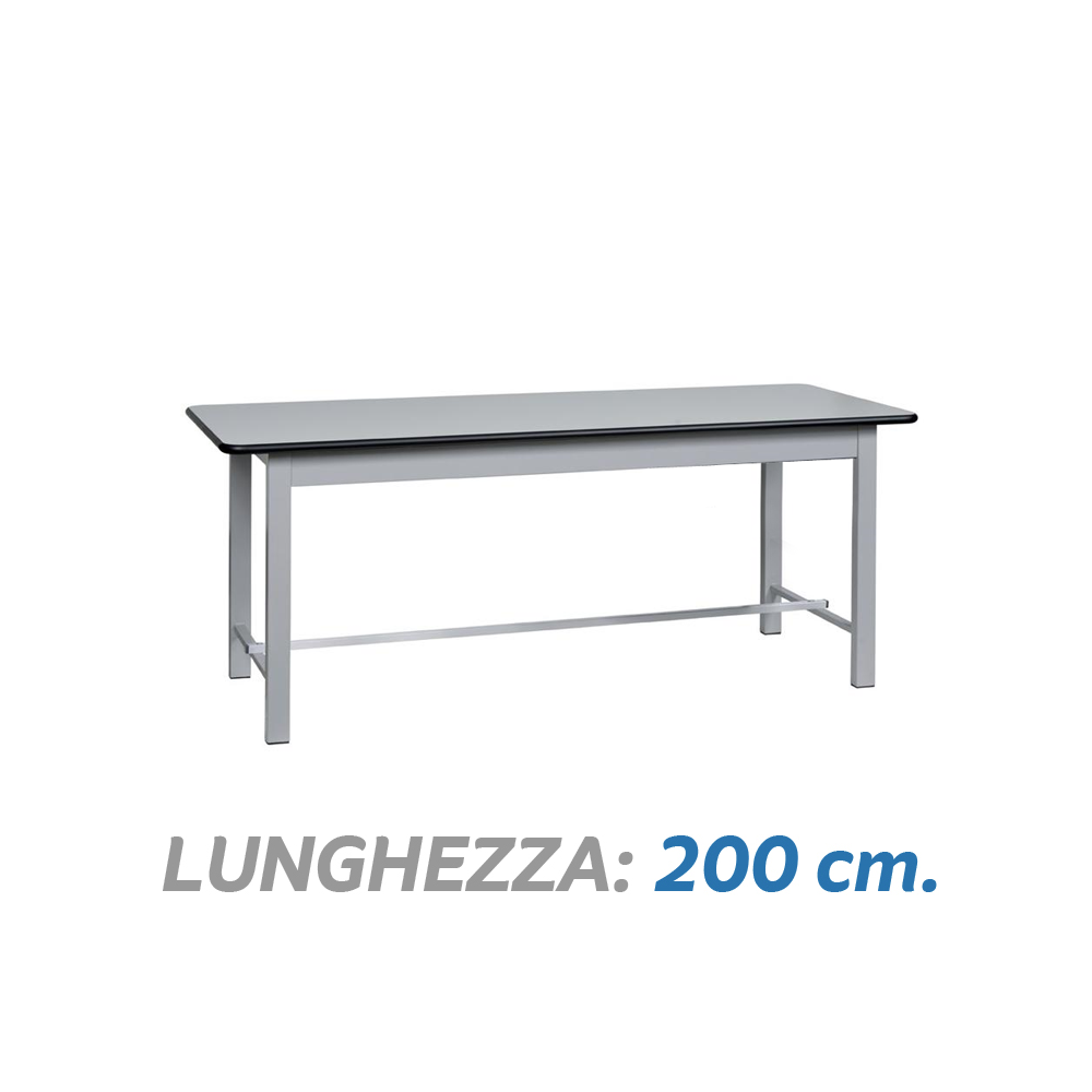 Tavolo per imballaggio piano in laminato / L.200xP.75xH.80 - MASTER