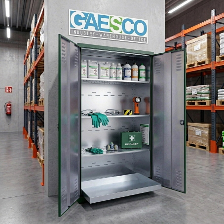 Armadio Fitofarmaci doppia anta zincoplastificato cm L.100xP.45xH.200
