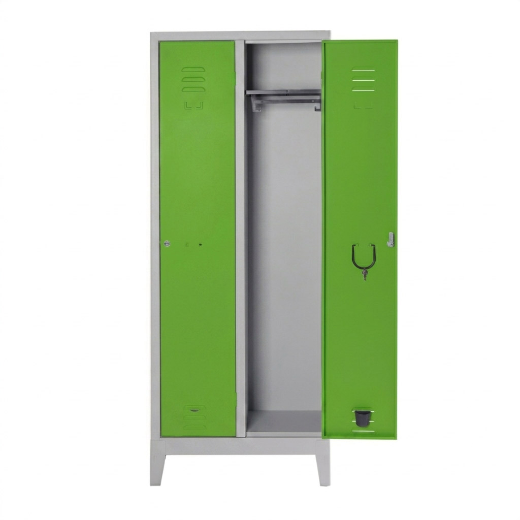 Armadio Spogliatoio Express Slim 2 Posti cm.L.69xP.33xH.180 Verde