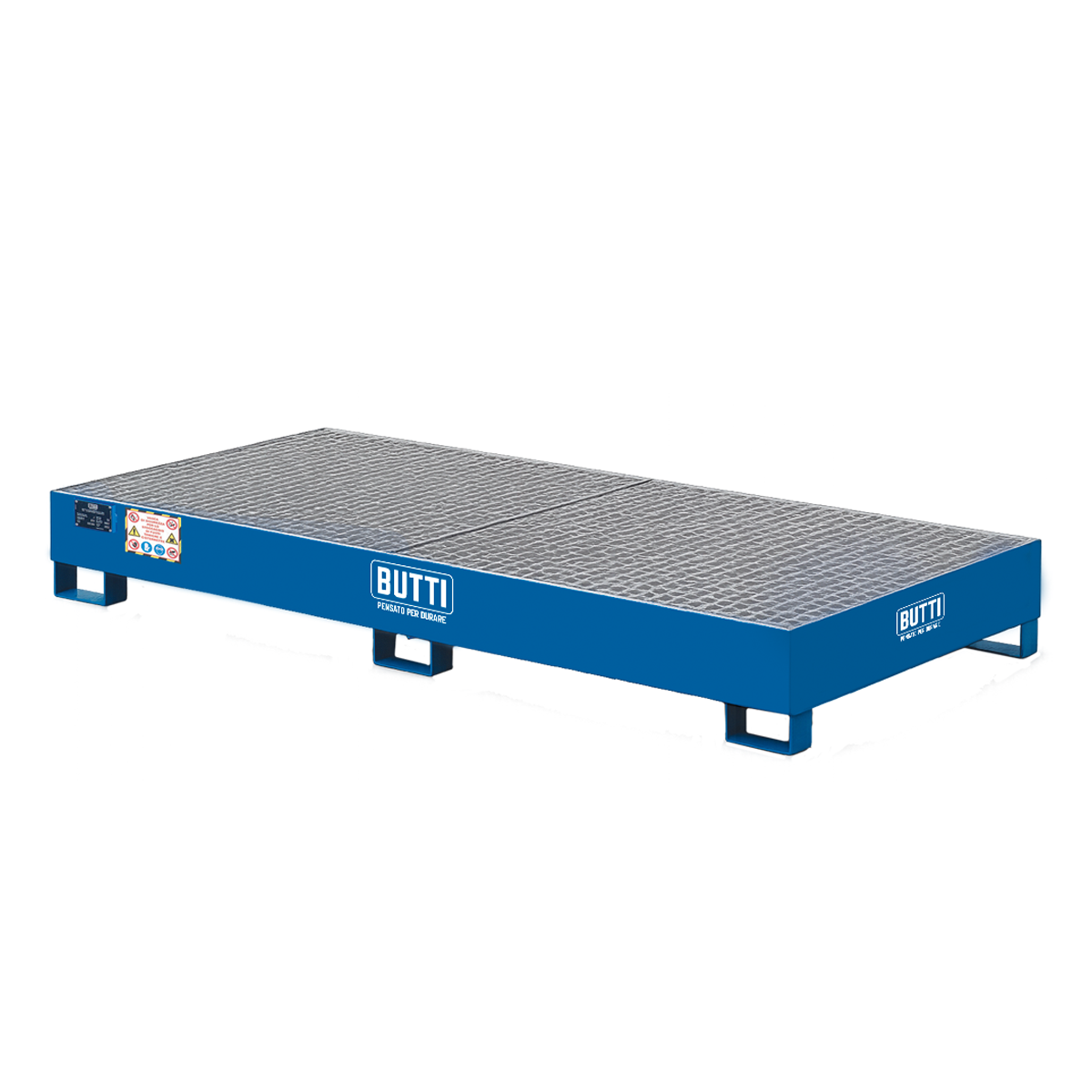 Vasca Raccolta per 3 cisternette IBC 1000L | Conforme D.Lgs 81/08