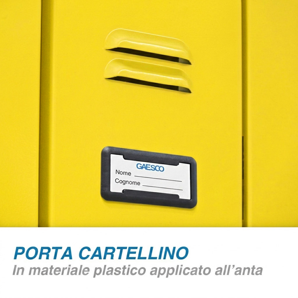 Armadio Spogliatoio Express Slim 1P Portascarpe 36x33x180 Giallo
