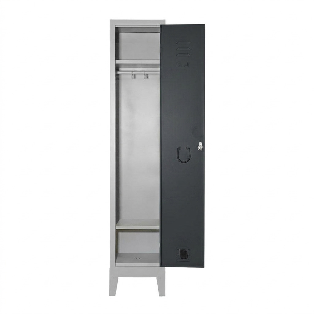 Armadio Spogliatoio Express Large 1P Portascarpe 36x50x180 Grigo S.