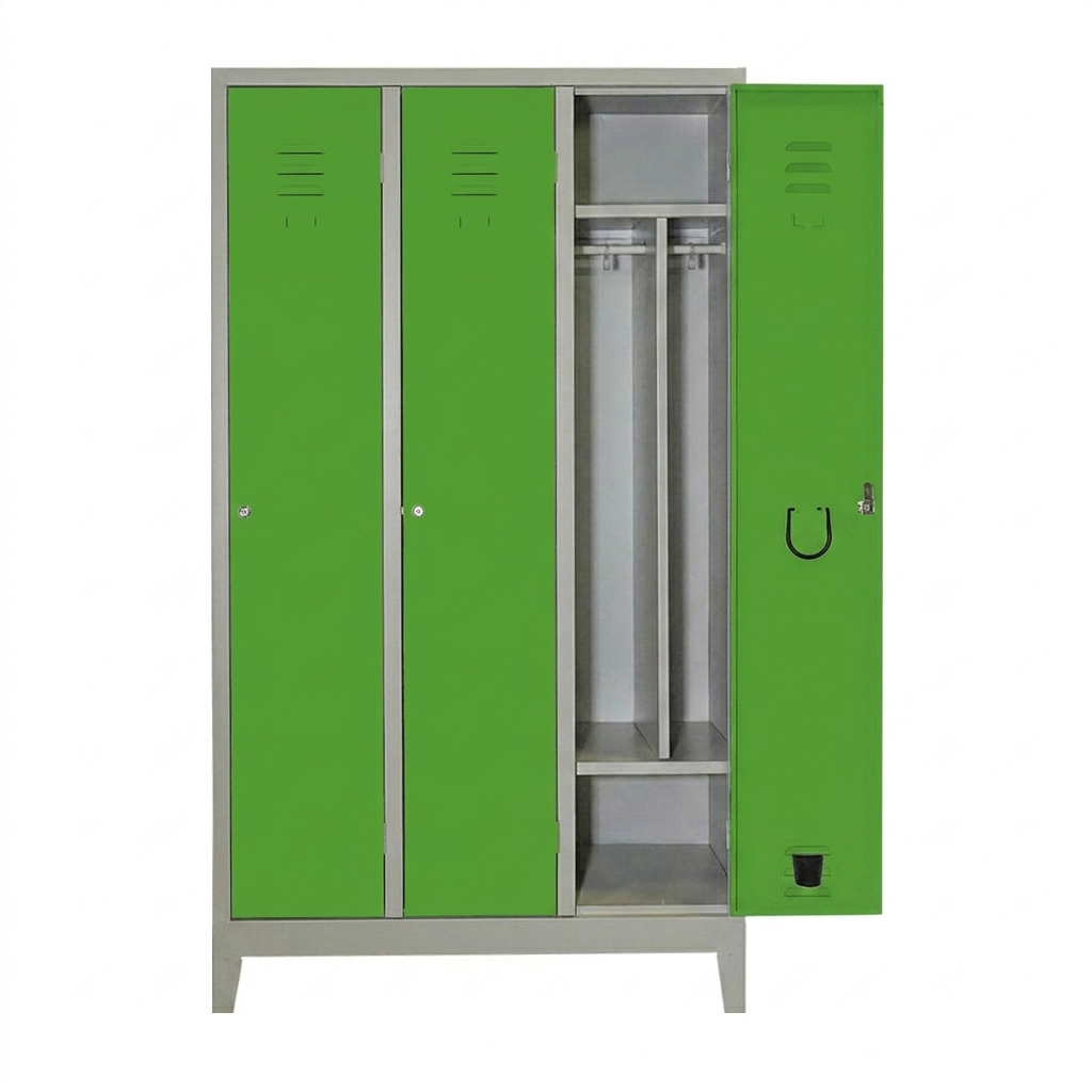 Armadio Spogliatoio Sporco Pulito Express Large 3P 101x50x180 Verde