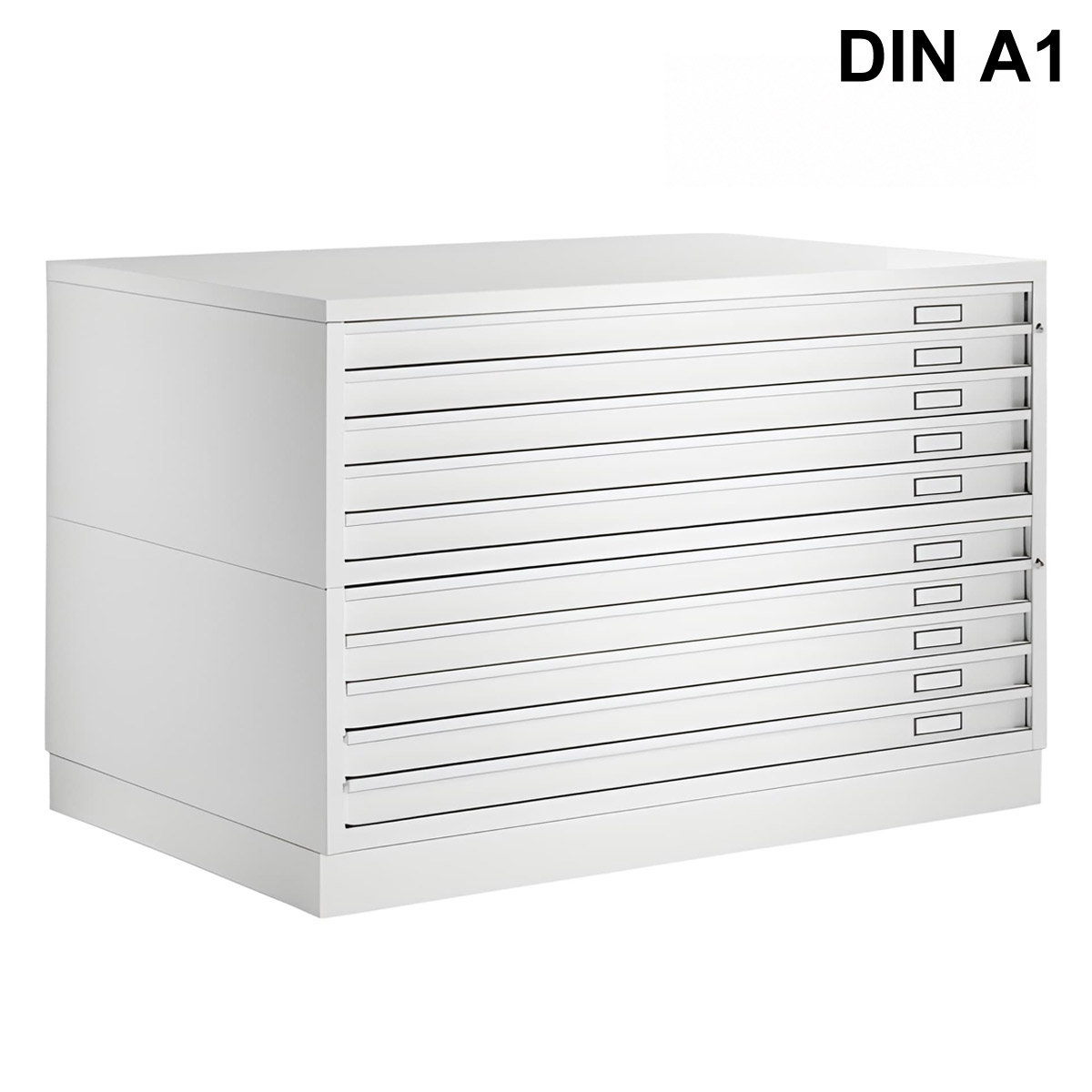Cassettiera Portadisegni A1 10 Cassetti Bianco CAM | cm.116x75,5x94,5H