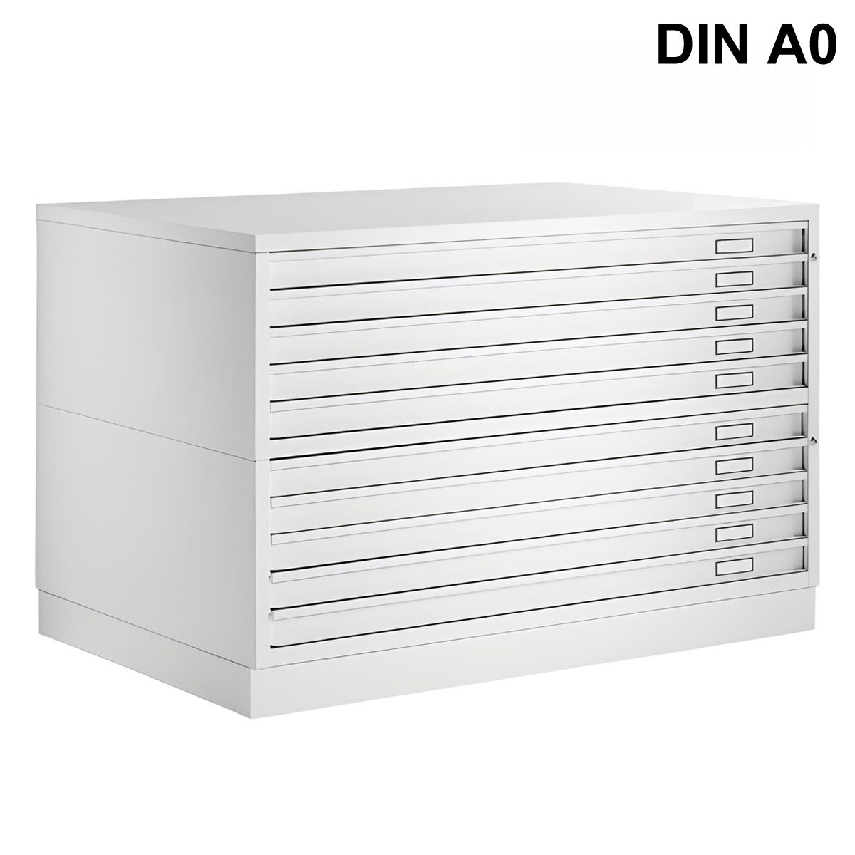Cassettiera Portadisegni A0 10 Cassetti Bianco CAM | cm.144x96x94,5H