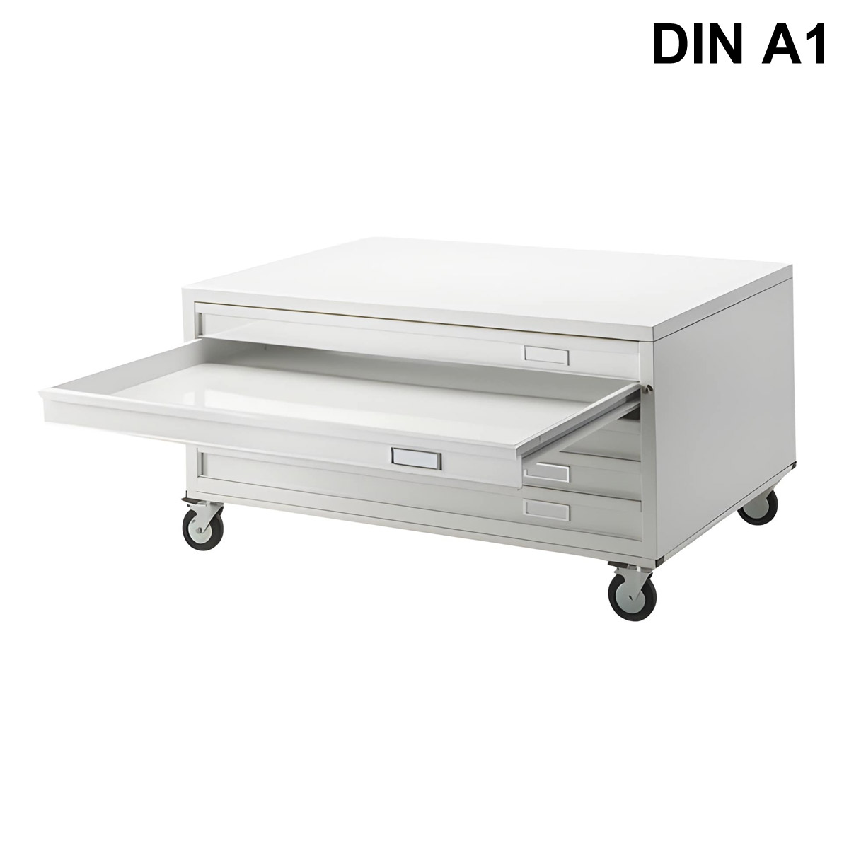Cassettiera su ruote a 5 cassetti H7/U/5,5 DIN A1 / cm 116x75,5x58h