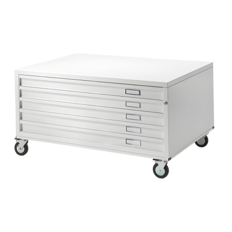 Cassettiera su ruote a 5 cassetti H7/U/5,5 DIN A0 / cm.144x96x58h