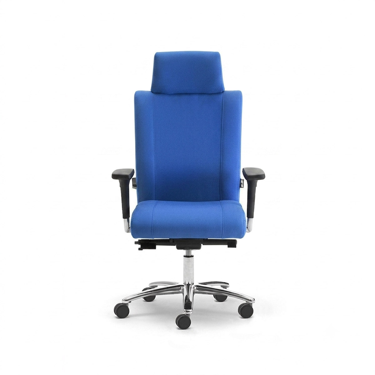 Sedia Ergonomica KOA con Poggiatesta uso intensivo 24H 150kg / BLU