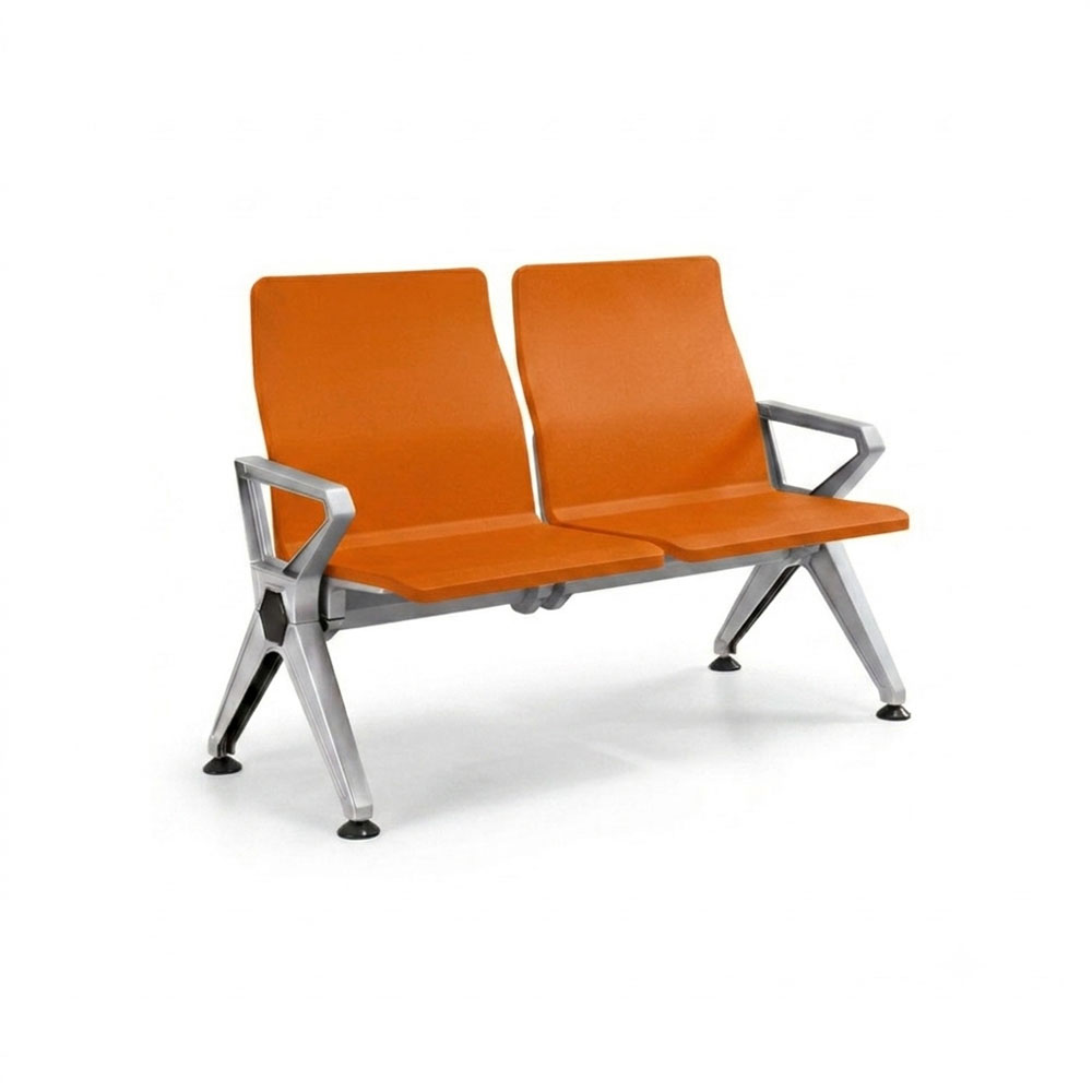 Panca Attesa 2 Posti Poliuretano / cm. L.119xP68xH.88 Arancio