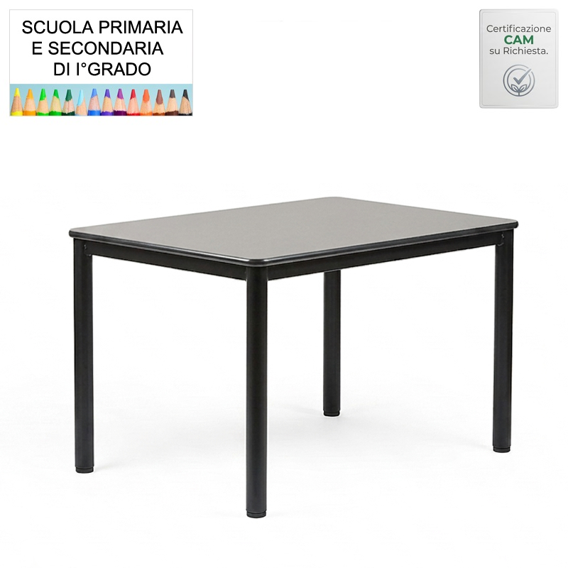 Tavoli mensa 4 posti / cm. L.120xP.80xH.70 Scuola secondaria 1 Grado GRIGIO