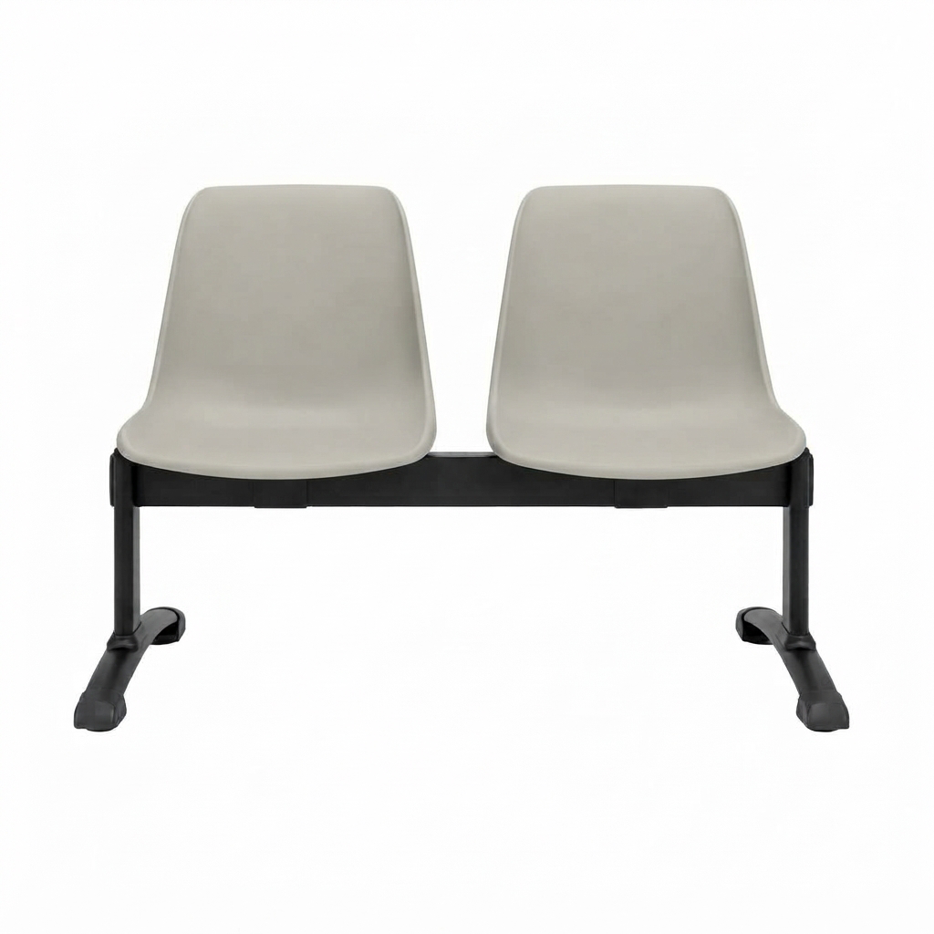 Panca collettività a 2 posti c/scocca  ignifuga / cm. L.94xP.60xH.84 (CAM) – Grigio Seta
