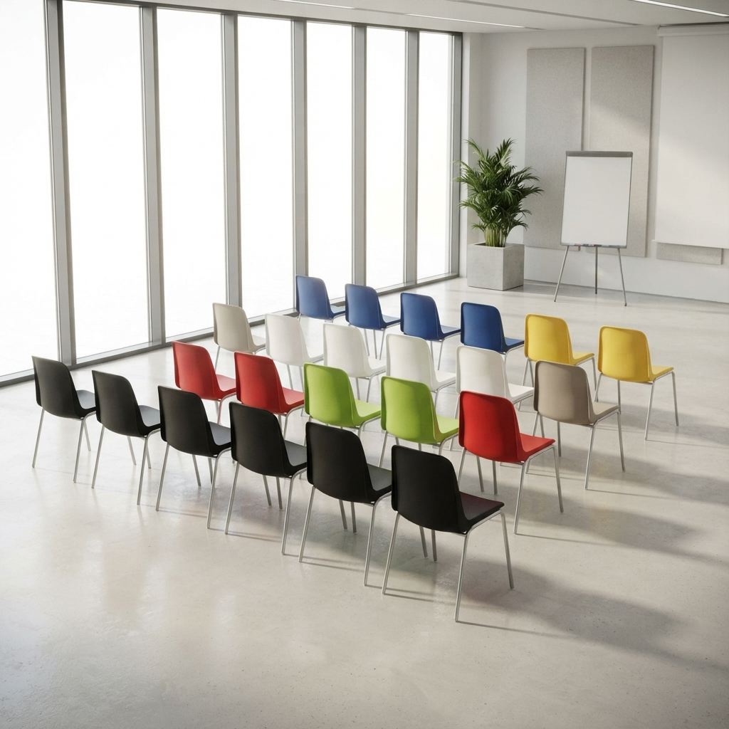 Sedia per collettività Ignifuga  / cm. L.50xP.55xH.78 (Cert. CAM)